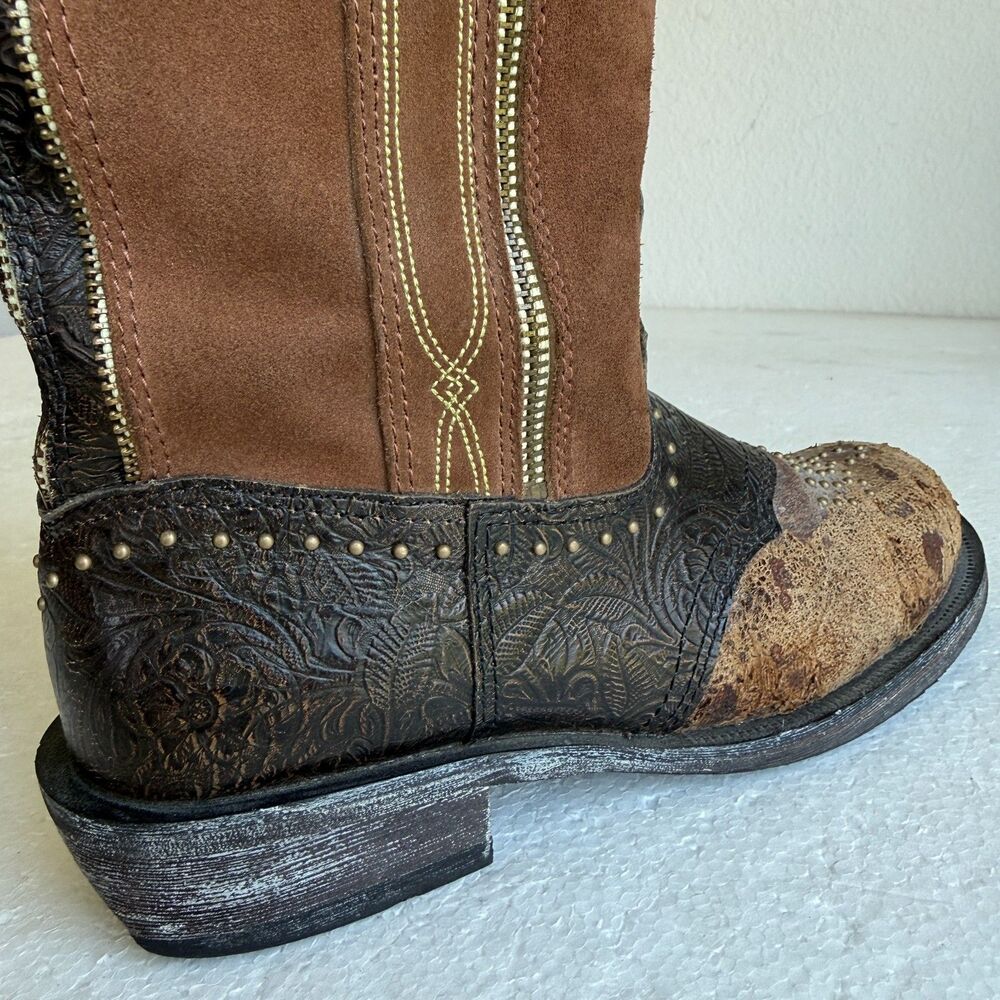 Ariat Women's 10008734 Western Cowboy Square Toe Boots shoes Size 9B - Picture 10 of 16